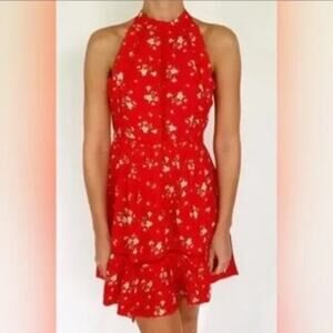 Sunday Mi Amor Anthropologie Floral Dress Womens Small Party Beachy Cottagecore